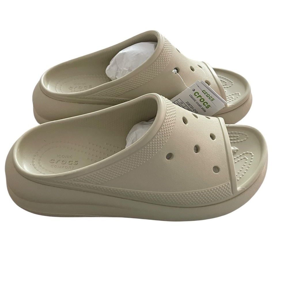 NWT CROCS Classic Crush Slide Sandals Size W9/M7 - Picture 3 of 8